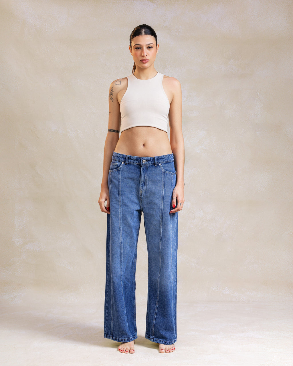 Lined Straight Pants