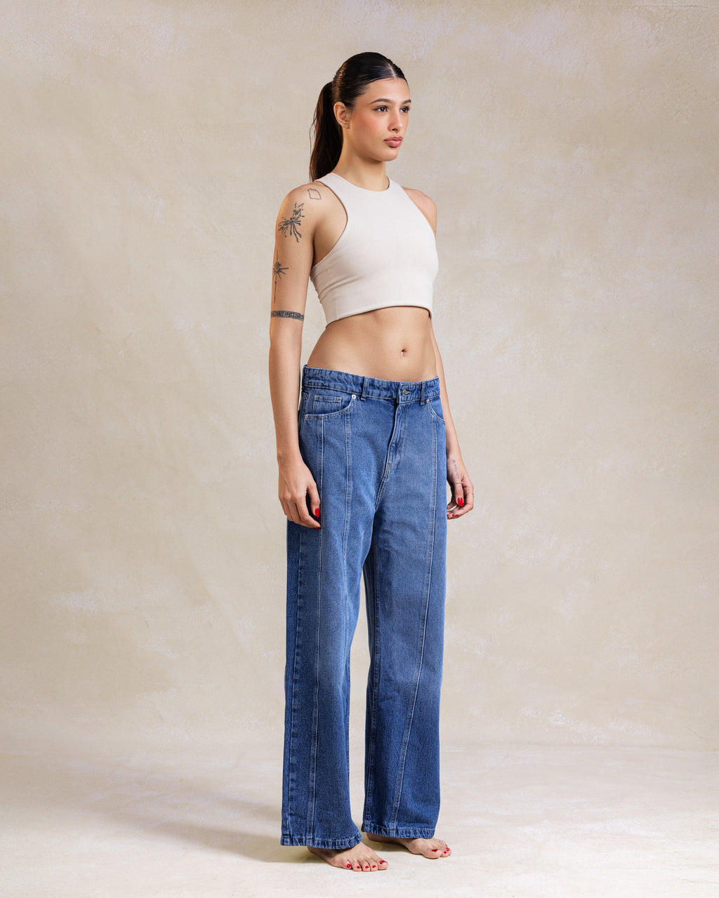 Lined Straight Pants