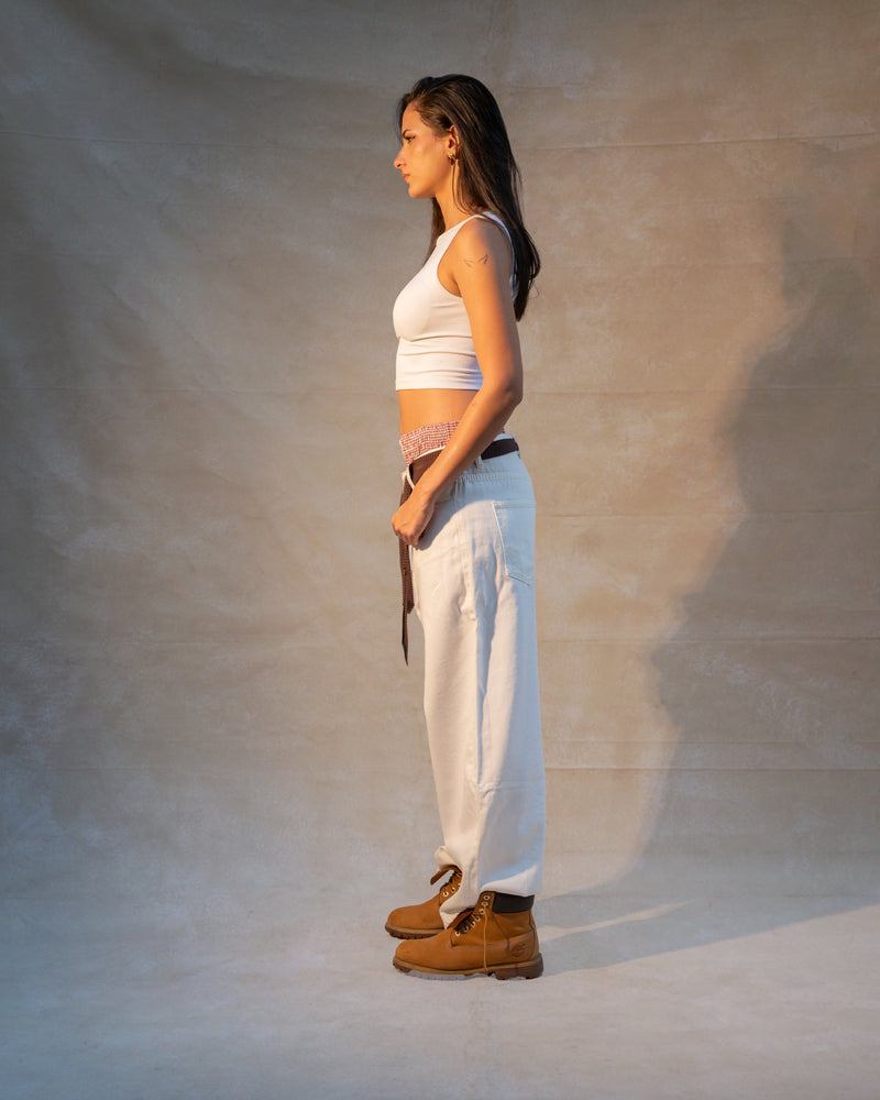Women white baggy pants