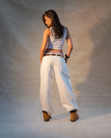 Women white baggy pants