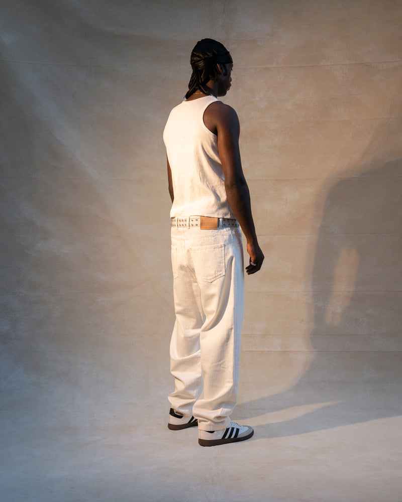 Men white baggy pants