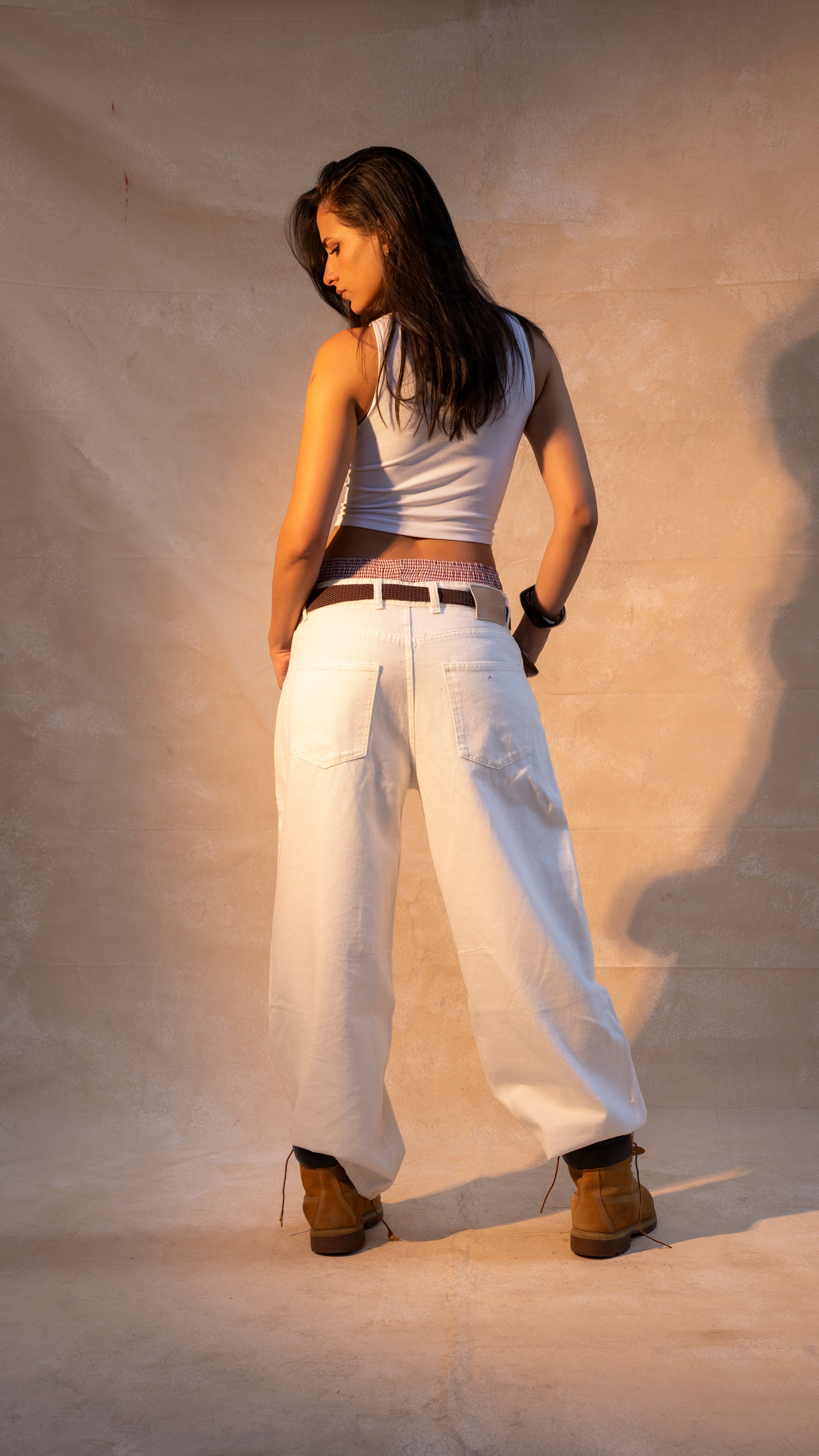 White Baggy Pants