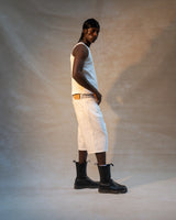 Men white jorts