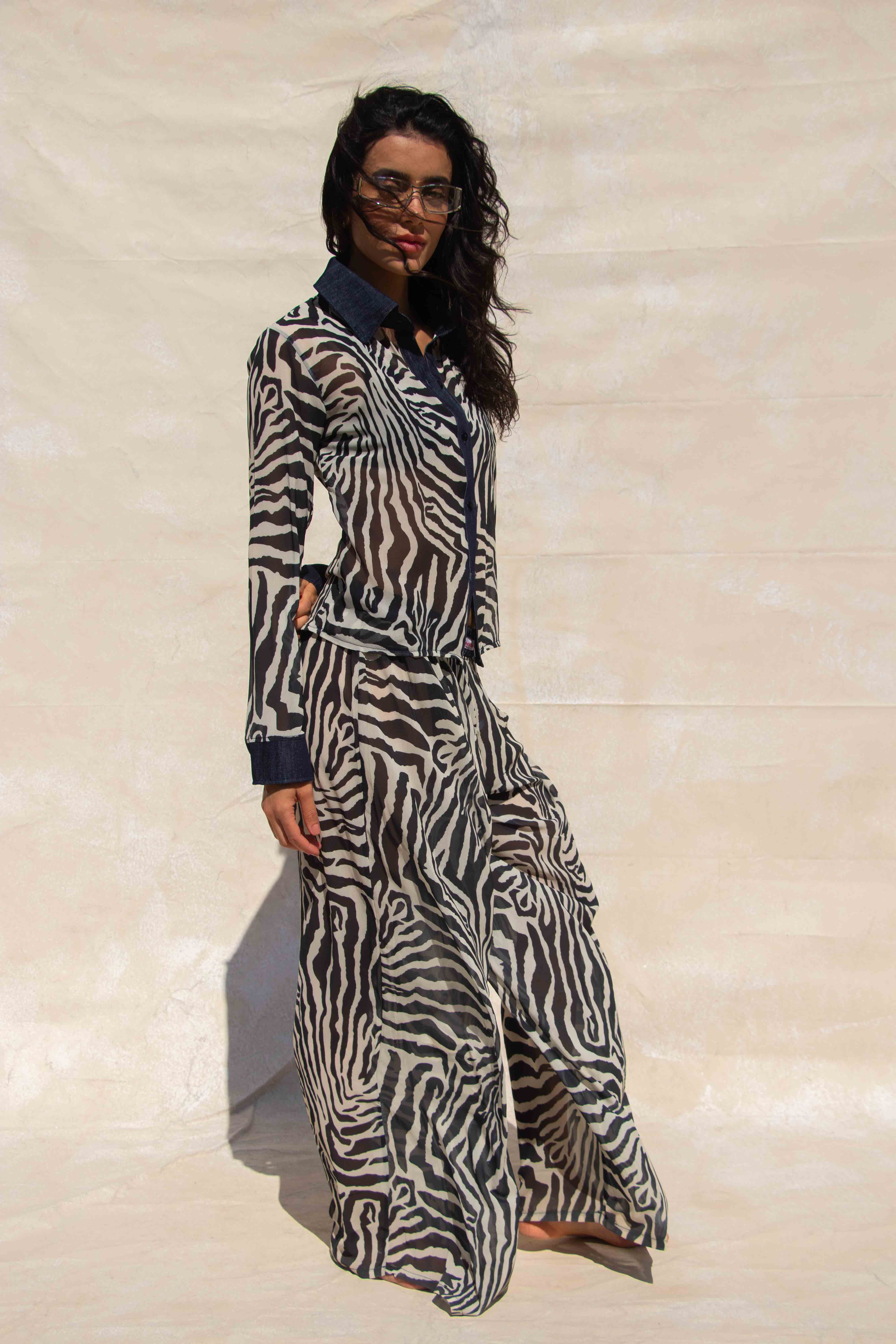 Zebra Boxer Pants Set
