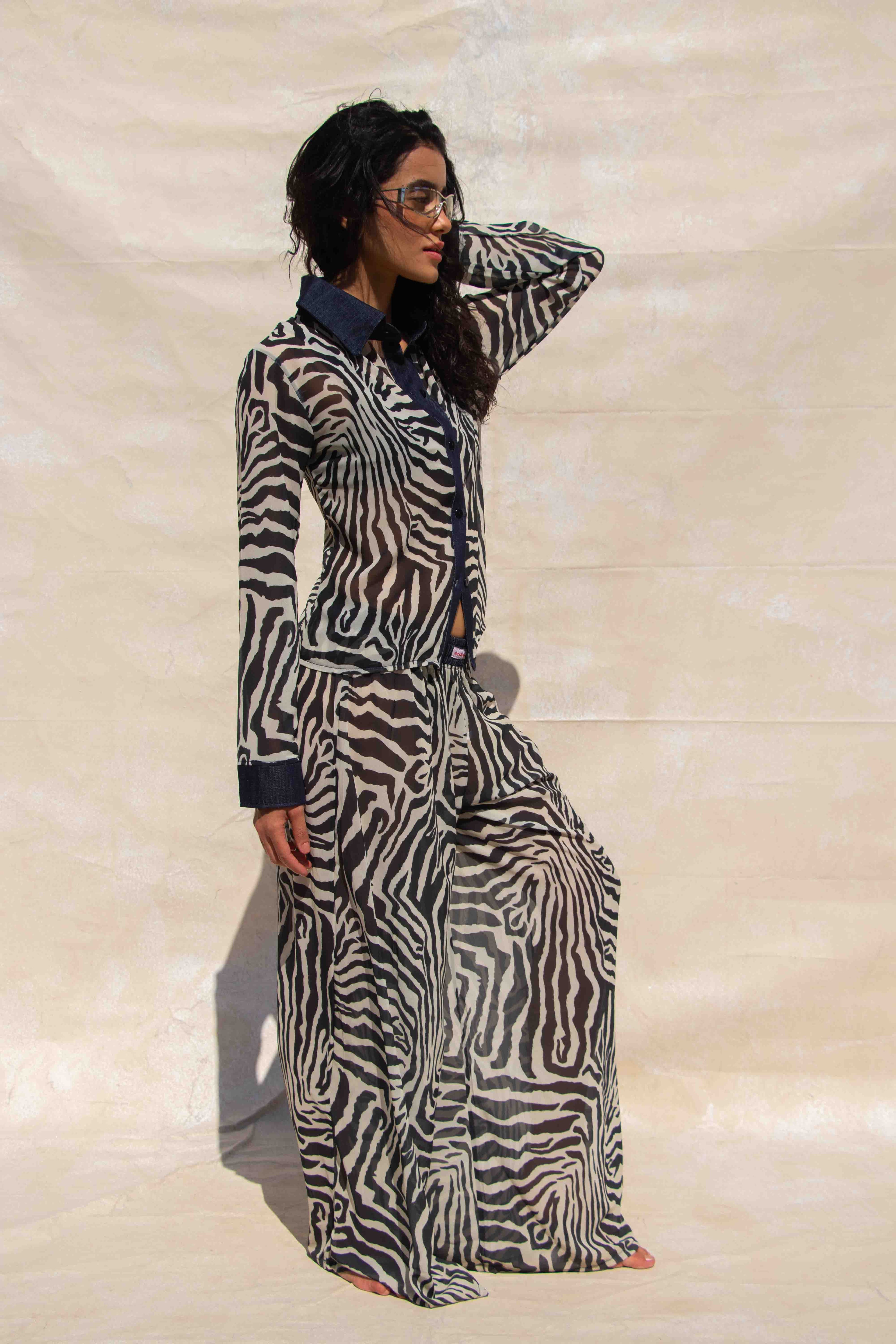 Zebra Boxer Pants Set