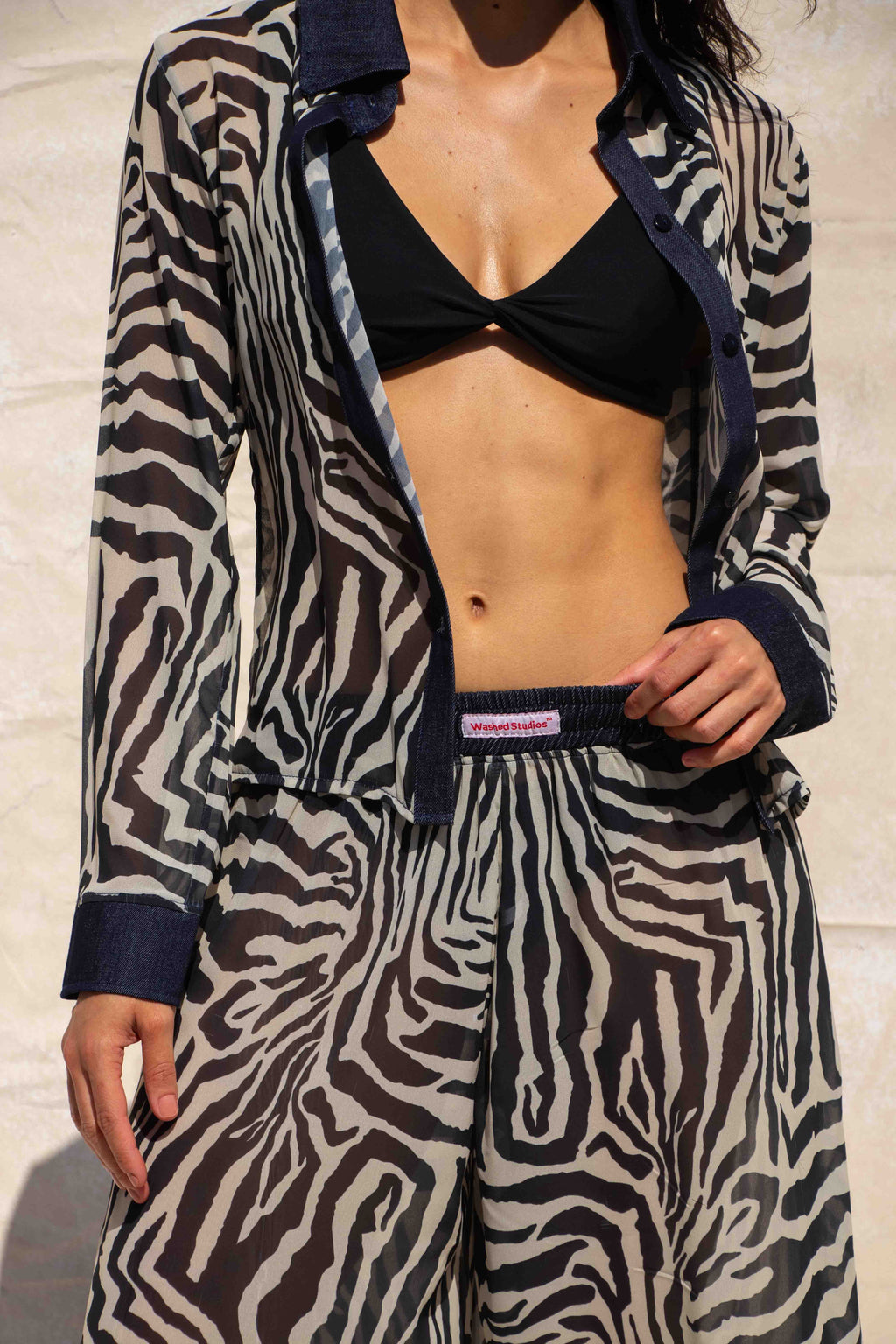 Zebra Boxer Pants Set