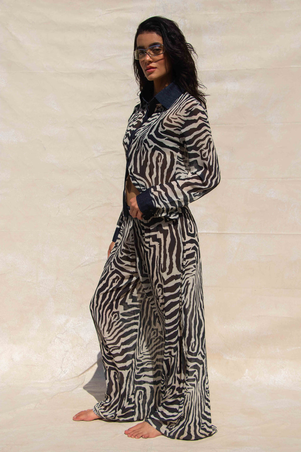 Zebra Boxer Pants Set