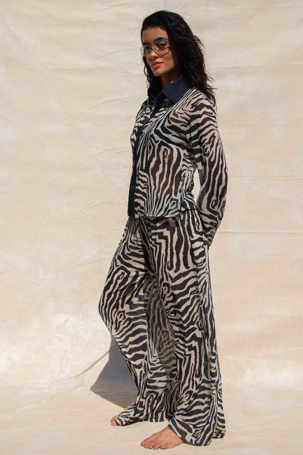 Zebra Button-down Shirt