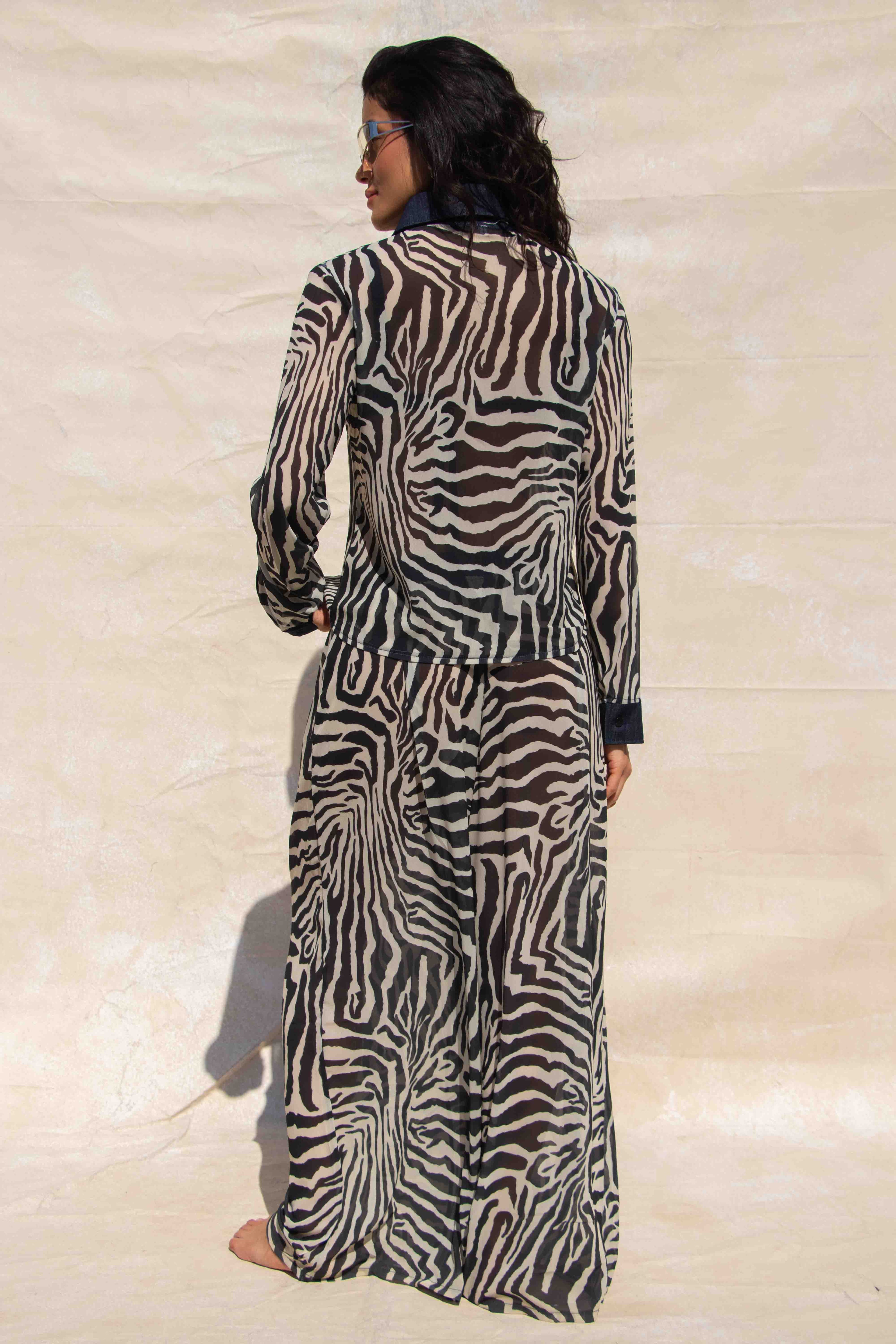 Zebra Boxer Pants Set